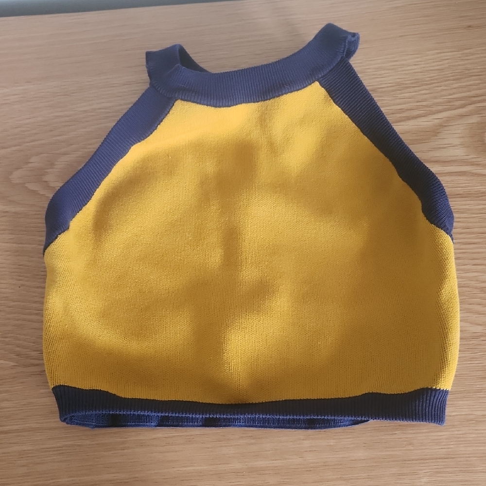 Yellow and Blue Halter Top Nagnata